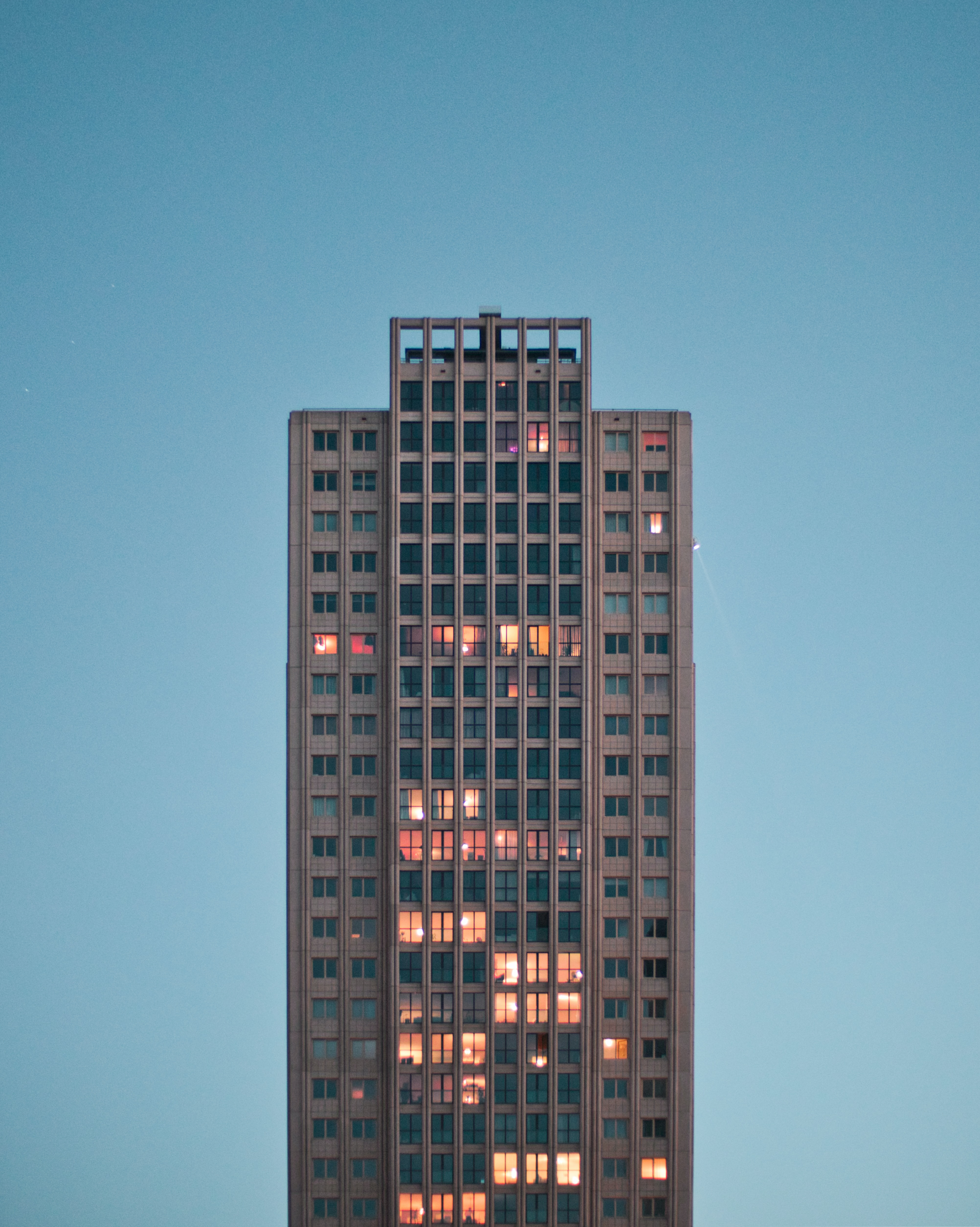 A building with dull background